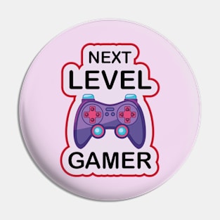 Next Level Gamer Joystick Controller  Design for kids and Gamers Pin