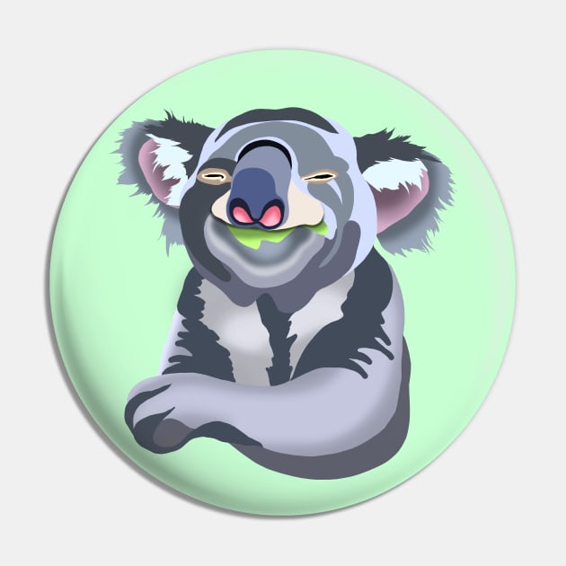 Be Happy Cute Funny Koala Pin by Spirit Animals 21