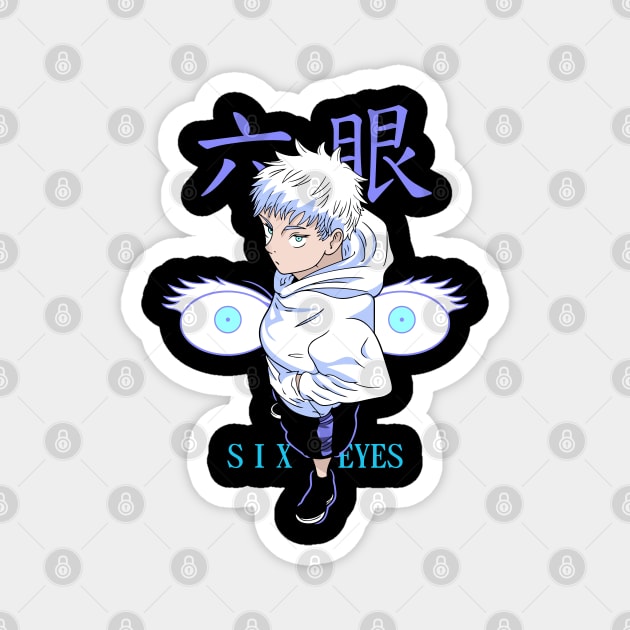 Satoru Gojo Kid Six Eyes - Jujutsu Kaisen Magnet by Otaku Vibes