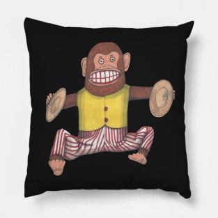 Monkey, Clapping Monkey, classic wind up toy. Pillow