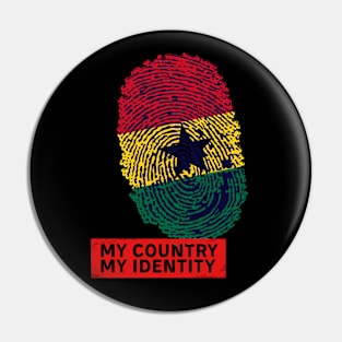 Ghana Country Flag Identity Pin