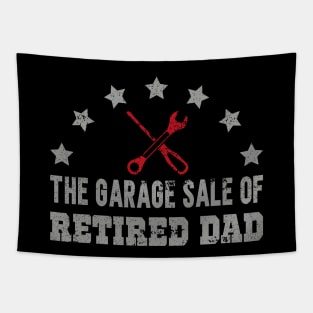 The garage sale of retired dad Tapestry