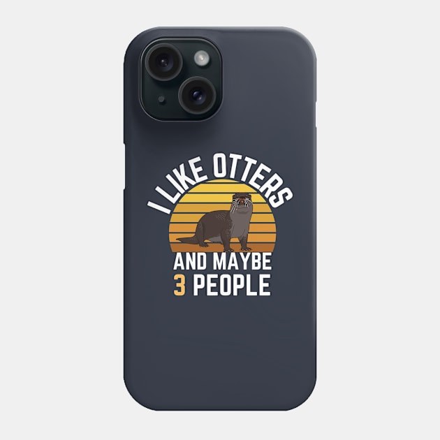 I like otters and maybe 3 people: Sunset Retro Vintage Phone Case by GoodWills