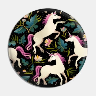 Unicorn pattern rainbow magical Pin