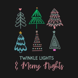 Christmas Twinkle Lights Merry Nights T-Shirt