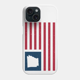 Vintage Arkansas USA Flag // Retro American Flag Stars and Stripes Phone Case