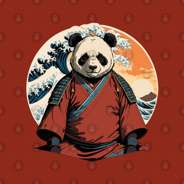 The Great Japanese Samurai Panda by Ebb And Flow