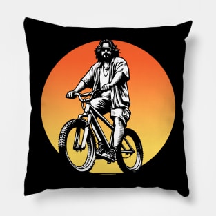 The Dude Lebowski Mountain Bike Graphic Design Pillow