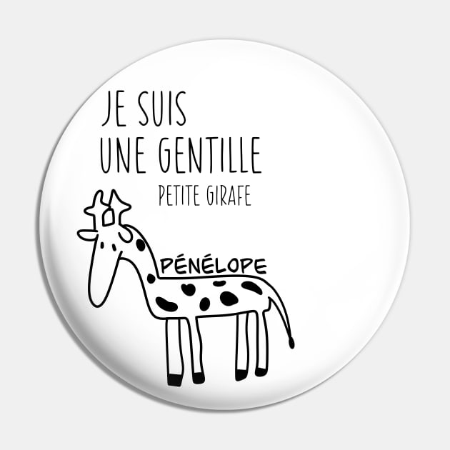 Penelope the giraffe Pin by Babush-kat