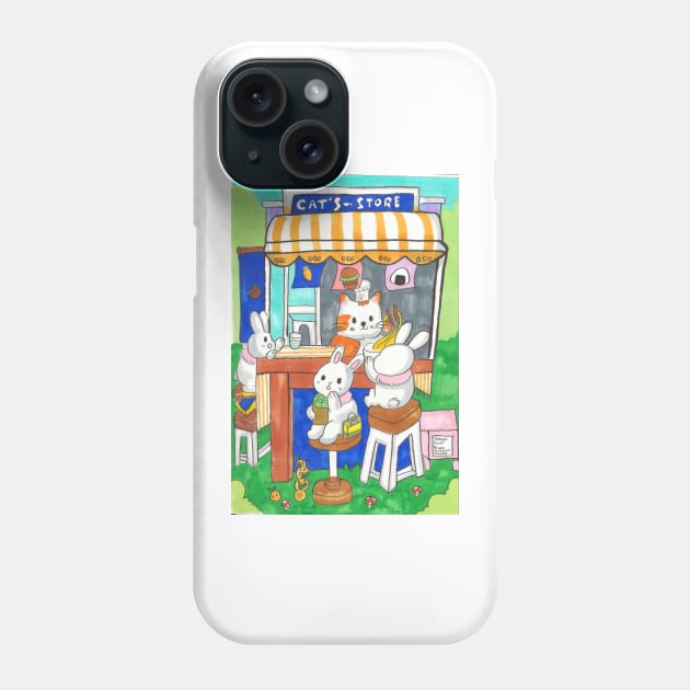 Cat's Store Phone Case by OpaqueMoon