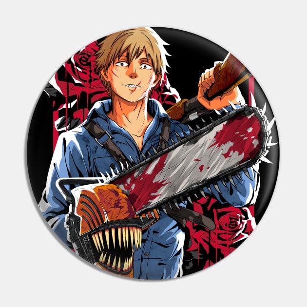 Evil Chainsaw Devil Pin by manoystee