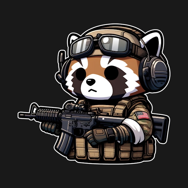 Tactical Tanuki by Rawlifegraphic