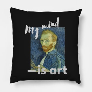 Van Gogh - My Mind is Art Pillow