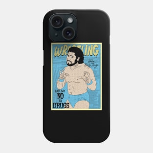 Artwork Haku King Tonga Wrestling pro // Just say no to drugs Phone Case