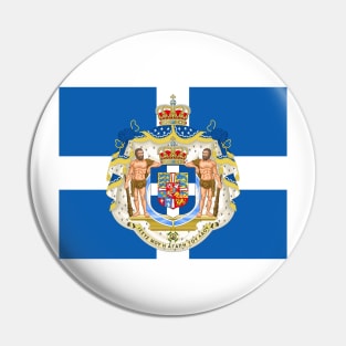 Kingdom of Greece coat of arms flag Pin