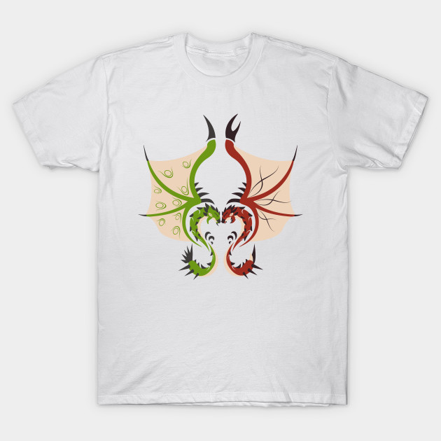 Heaven and Earth - Rathian & Rathalos - Monster Hunter - T-Shirt ...