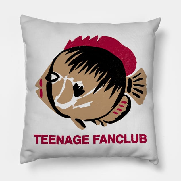 Teenage Fanclub Pillow by Elemental Edge Studio