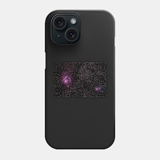 The Lagoon and Trifid Nebula Phone Case