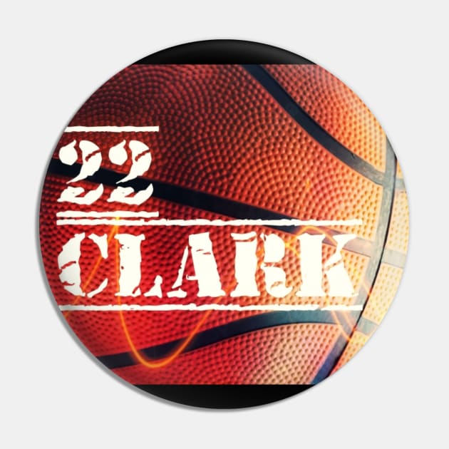 22 Clark B-Ball Pin by Kenen's Designs