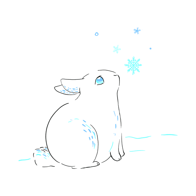 Snow Bunny by KaijuCupcakes