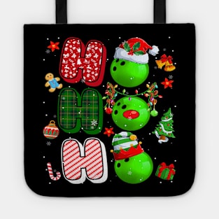 HOHOHO Santa Elf Reindeer Bowling Balls Xmas Light Christmas Tote