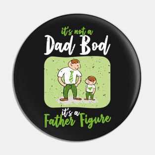 Dad Bod | White And Green Text Funny Dad Pin