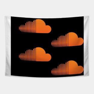 orange clouds Tapestry