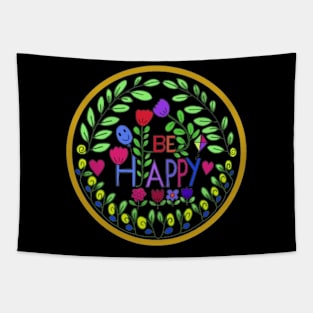 Be happy Tapestry