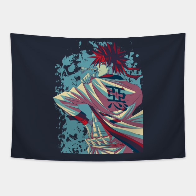 sagara sanosuke Tapestry by DinoZard