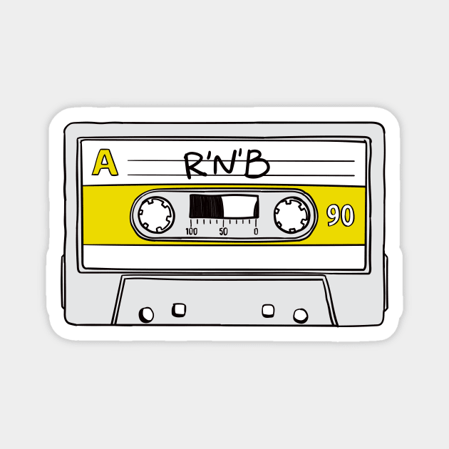 Rhythm and blues cassette tape Magnet by StefanAlfonso