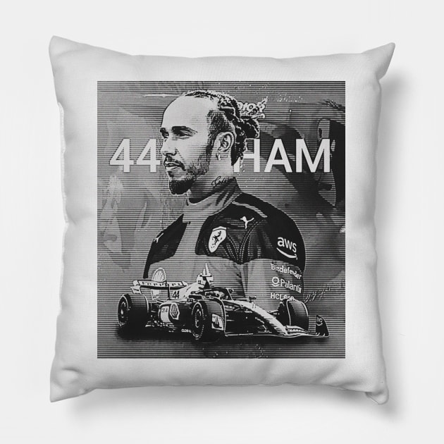 Lewis Hamilton @ Ferrari Pillow by McCann Made