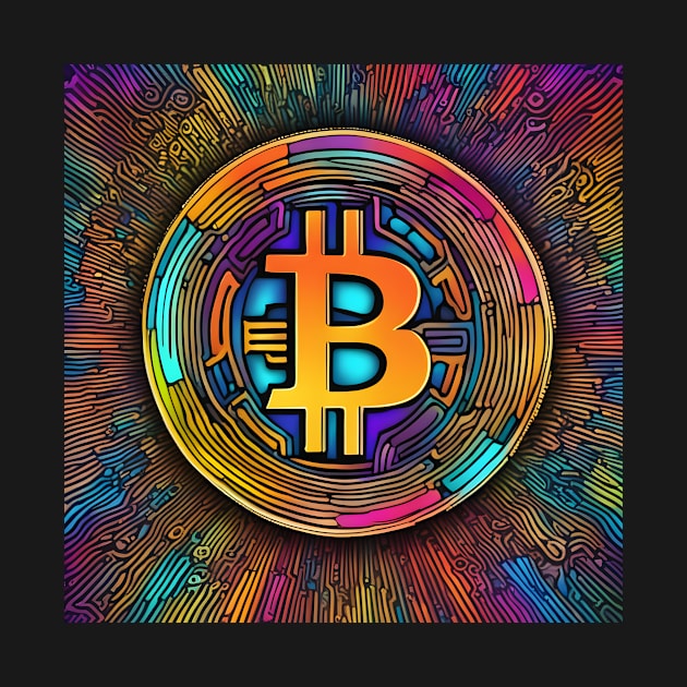 Bitcoin colorful by Creativeoptimize