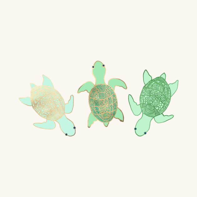 Discover Gilded Turtles - Turtle - Pin