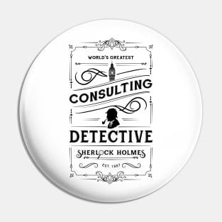 World's Greatest Consulting Detective - Sherlock Holmes Pin