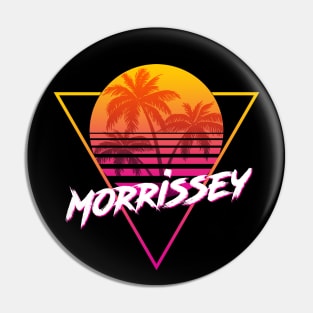 Morrissey - Proud Name Retro 80s Sunset Aesthetic Design Pin