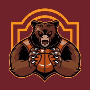 Bear Playing Basketball T-Shirt