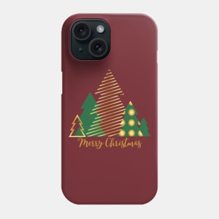 Merry Christmas Holiday Tree Phone Case