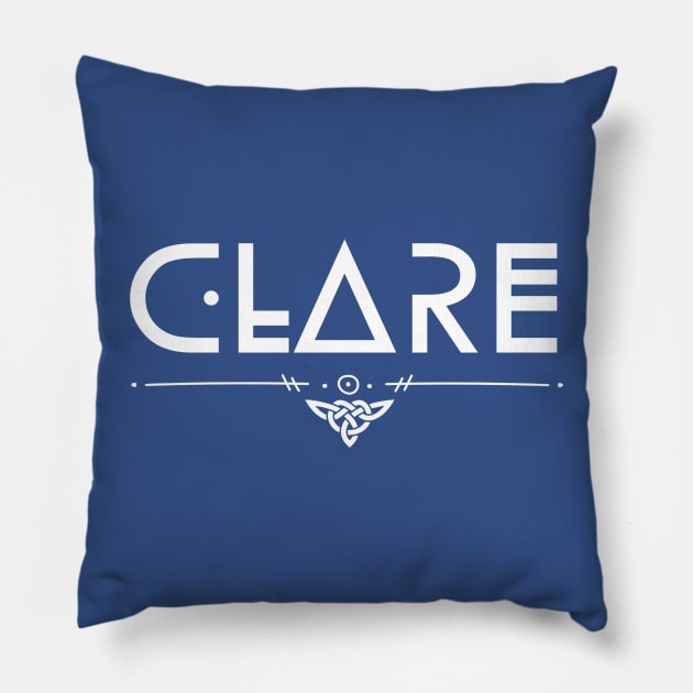 Clare Ireland Celtic Pillow by TrueCelt