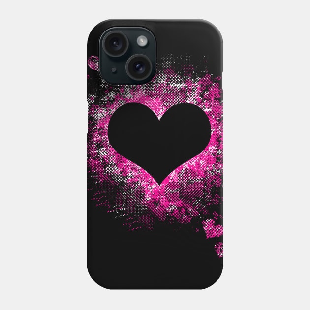 Valentine's Day Dot Splatter Hearts Phone Case by MoMo