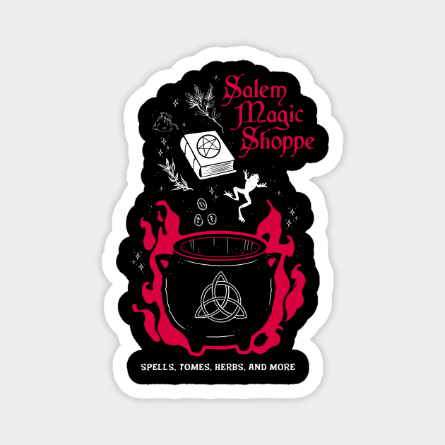 Salem Magic Shoppe Magnet by Emily Collins