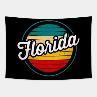 Florida - Retro Sunset Tapestry