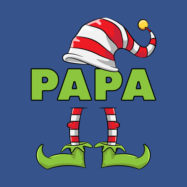 Papa Elf Funny Couples Christmas Costume Gift by teeleoshirts