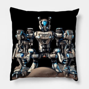 Sci-fi war robot art design Pillow