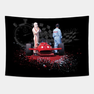 Retro Racing T-Shirt - Calm Before The Storm Race Classics Design Tapestry