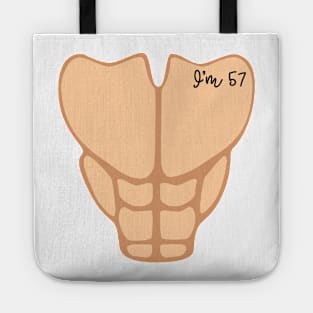 Six Pack I'm 57th Birthday Funny Men Tote