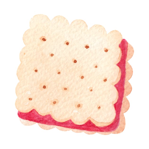 Biscuit watercolor painting by shoko