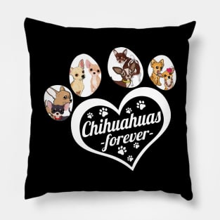 chihuhua forever dog lover Pillow