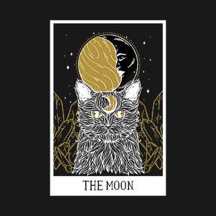 Tarot Card - The Moon - Occult Gothic Halloween T-Shirt