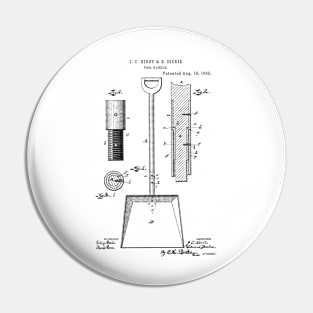 Tool Handle Vintage Patent Hand Drawing Pin