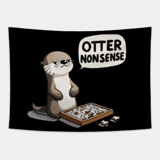 Otter Nonsense Puzzle Game Tapestry